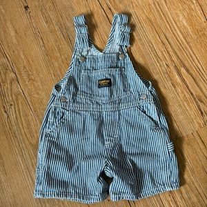 OshKosh B’Gosh denim pinstripe overalls baby XL